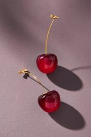 Cherry Drop Earrings2 at Anthropologie