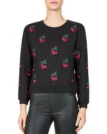 Cherry Embroidered Sweatshirt at Bloomingdales