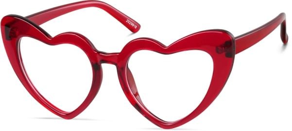 Cherry Heart-Shaped Glasses 2029918 Zenni Optical at Zenni Optical