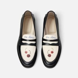 Cherry Penny Loafers For Women vert DUKE DEXTER at Duke + Dexter