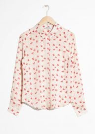 Cherry Print Button Down at & Other Stories