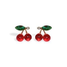 Chery and flower Stud earrings at Mior Paris