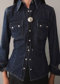 Chest-pocket denim shirt - Women MANGO USA at Mango