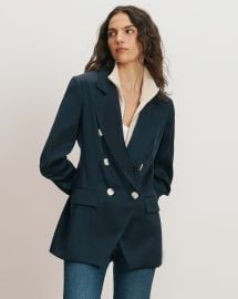 Chesterfield Dickey Jacket in Navy at Veronica Beard