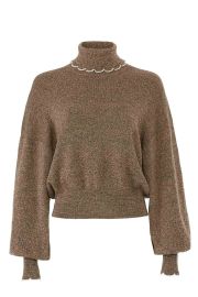 Chestnut Turtleneck Sweater by See by Chloe at Rent The Runway