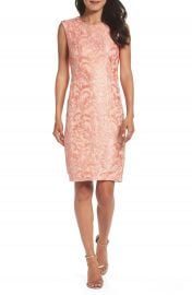 Chetta B Sequin Lace Sheath Dress at Nordstrom