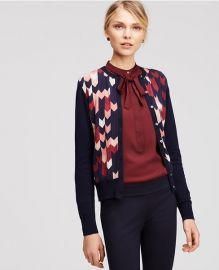 Chevron Ann Cardigan at Ann Taylor