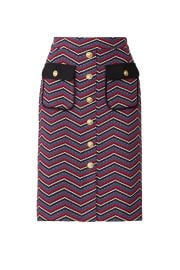 Chevron Button Skirt by Slate & Willow at Rent The Runway