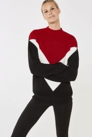 Chevron Color Block Sweater by Long Tall Sally at Long Tall Sally