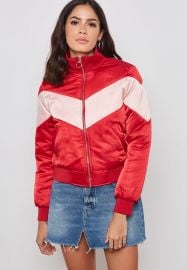 Chevron Padded Bomber Jacket at Forever 21