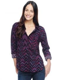 Chevron print shirt at Splendid