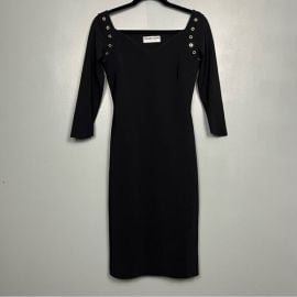 Chiara Boni Dresses Chiara Boni Riveted Sweetheart Neckline Lbd Cocktail Party Dress It 42 Size 6 Poshmark at Poshmark
