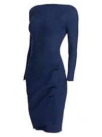 Chiara Boni La Petite Robe - Cassandre Wrap Effect Boatneck Dress at Saks Fifth Avenue