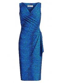 Chiara Boni La Petite Robe - Charisse Leopard-Print Wrapped Sheath Dress at Saks Fifth Avenue