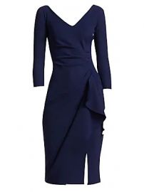 Chiara Boni La Petite Robe - Kloty Side Ruffle Dress at Saks Fifth Avenue