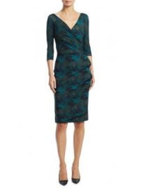 Chiara Boni La Petite Robe - Three Quarter Sleeve Wrap Dress at Saks Off 5th