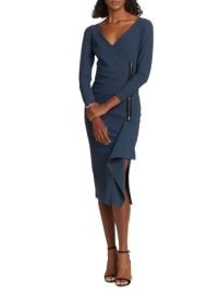 Chiara Boni La Petite Robe Clementina Surplice Asymmetric Midi Dress at Saks Off 5th