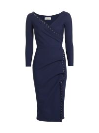 Chiara Boni La Petite Robe Elma Lacing Jersey Midi Dress at Saks Fifth Avenue