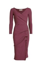 Chiara Boni La Petite Robe Elma Long Sleeve Faux Wrap Cocktail Dress at Nordstrom