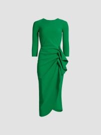 Chiara Boni La Petite Robe Gathered Side Midi-Dress | Saks Fifth Avenue at Saks Fifth Avenue