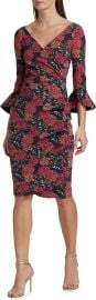 Chiara Boni La Petite Robe Glendora Triana Print Midi Dress at Saks Fifth Avenue