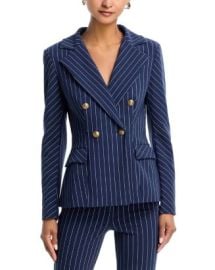 Chiara Boni La Petite Robe Goldas Pinstriped Double Breasted Blazer Bloomingdale39s at Bloomingdales