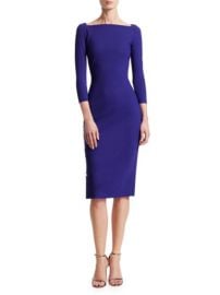 Chiara Boni La Petite Robe Lace-Up Detail Sheath Dress at Saks Fifth Avenue