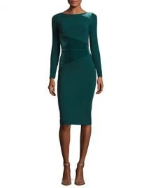 Chiara Boni La Petite Robe Miska Long-Sleeve Sheath Cocktail Dress w at Neiman Marcus