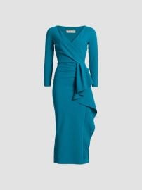 Chiara Boni La Petite Robe Sayon Gathered Stretch-Jersey Cocktail Dress | Saks Fifth Avenue at Saks Fifth Avenue
