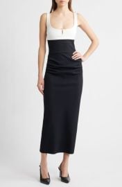 Chiara Boni La Petite Robe Shohey Bic Colorblock Midi Dress at Nordstrom