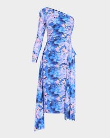 Chiara Boni La Petite Robe Visa Draped One-Shoulder Dress at Neiman Marcus