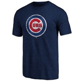 Chicago Cubs Official Team Logo T Shirt in Navy at Fanatics