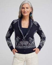 Chico s Shawl Neck Cropped Cardigan at Chicos