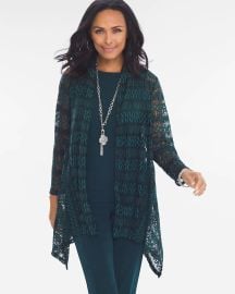 Chicos Travelers Collection Drape Front Cardigan at Chicos