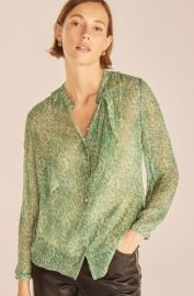 Chiffon Flutter Button Down at Rebecca Taylor