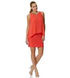 Chiffon Overlay Dress at Dillards