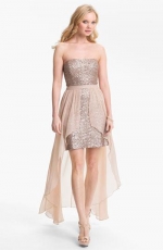 Chiffon overlay sequin dress by Aidan Mattox at Nordstrom