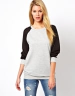 Chiffon sleeve sweater at ASOS at Asos