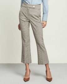 Chilham Mini-Check Pant at Veronica Beard