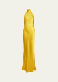 Chilton Stretch Satin Evening Dress at Bergdorf Goodman