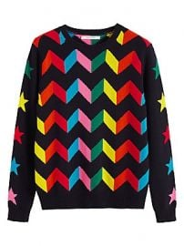 Chinti and Parker - Rainbow Chevron Cashmere Sweater at Saks Fifth Avenue