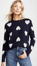 Chinti and Parker Metallic Heart Sweater at Shopbop