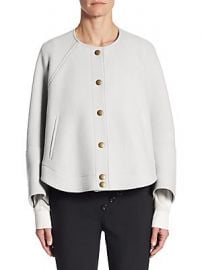 Chlo   - Button Front Cropped Jacket at Saks Fifth Avenue