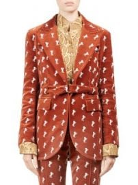 Chlo   - Horse Embroidered Velvet Riding Jacket at Saks Fifth Avenue