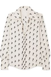 Chlo   - Printed silk-crepe blouse at Net A Porter