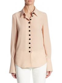 Chlo   - Silk Button-Down Blouse at Saks Fifth Avenue