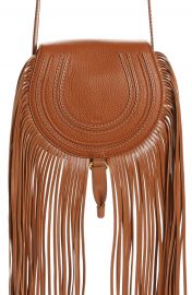 Chlo   Small Marcie Fringe Leather Saddle Bag   Nordstrom at Nordstrom