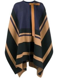 Chlo   Striped Wool Cape  - Farfetch at Farfetch