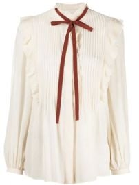 Chlo   ruffle-trim Silk Blouse - Farfetch at Farfetch