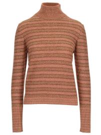 Chloé Metallic Striped Sweater at Cettire